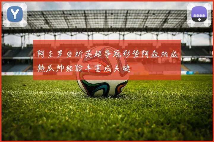阿圭罗分析英超争冠形势阿森纳成熟瓜帅经验丰富成关键